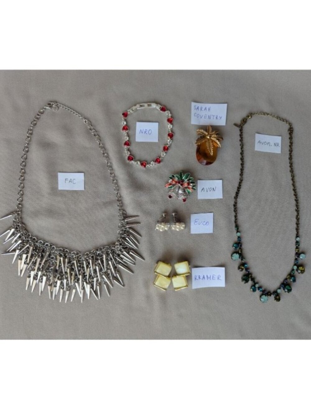 Lot of Vintage Costume Jewelry. All Signed